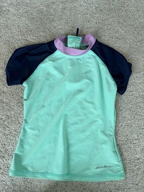 Eddie Bauer Mint, Navy & Lavender Kids Rash Guard